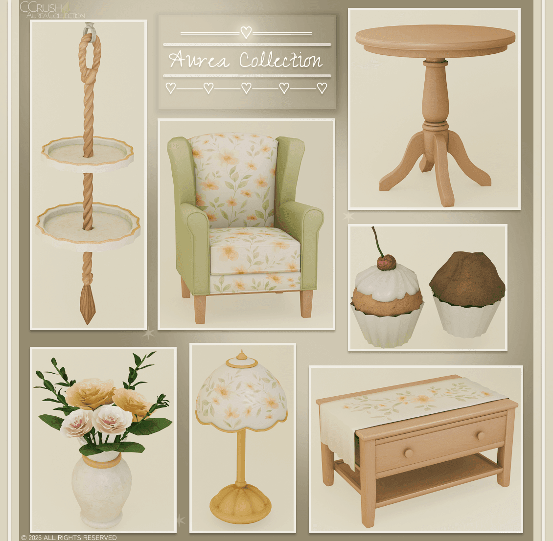 Скриншот мода Набор мебели и декора Aurea Collection